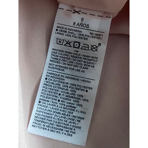 Janie and Jack Girls Metallic Plisse‎ Bow Dress Birthday Party Rose Gold Size 8 - Picture 10 of 12